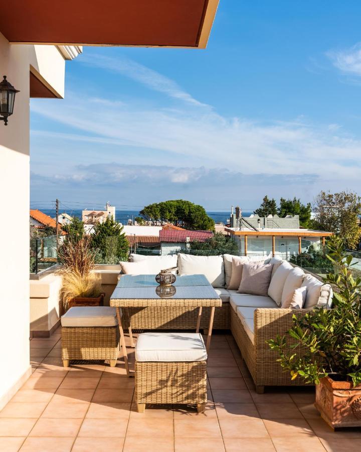 Coastline Maisonette Near Athens Airport And Rafina Port Loútsa Exterior foto